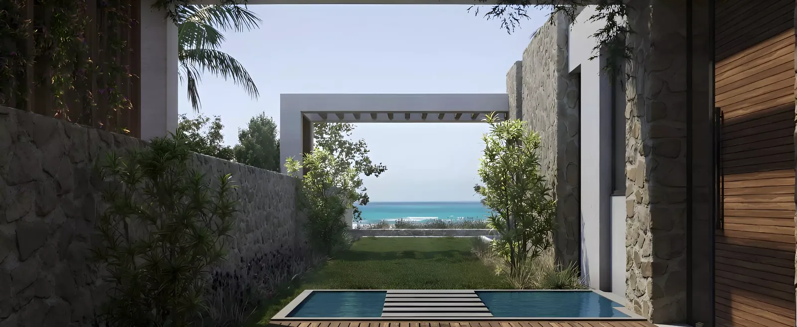 إطلالة البحر من فيلا في أزها الساحل الشمالي | Azha North Coast