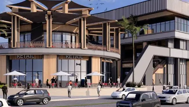 الواجهة التجارية والمحلات في مول بدر داون تاون