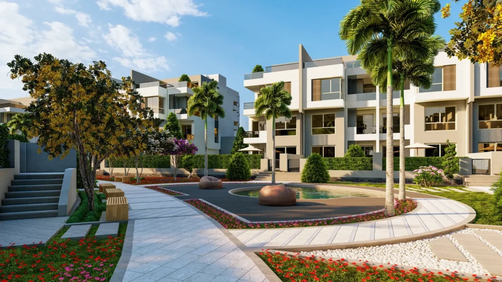 كمبوند بيتا جرينز المستقبل سيتي | Beta Greens Mostakbal City - ممرات مشاة
