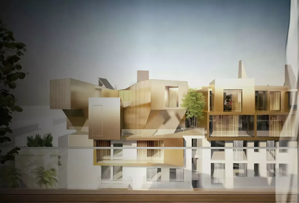 واجهات وحدات بلوم فيلدز بتصميم معماري حديث في مدينة المستقبل