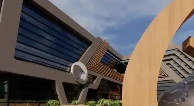 تفصيل معماري لواجهة مول إيجل هب الشروق