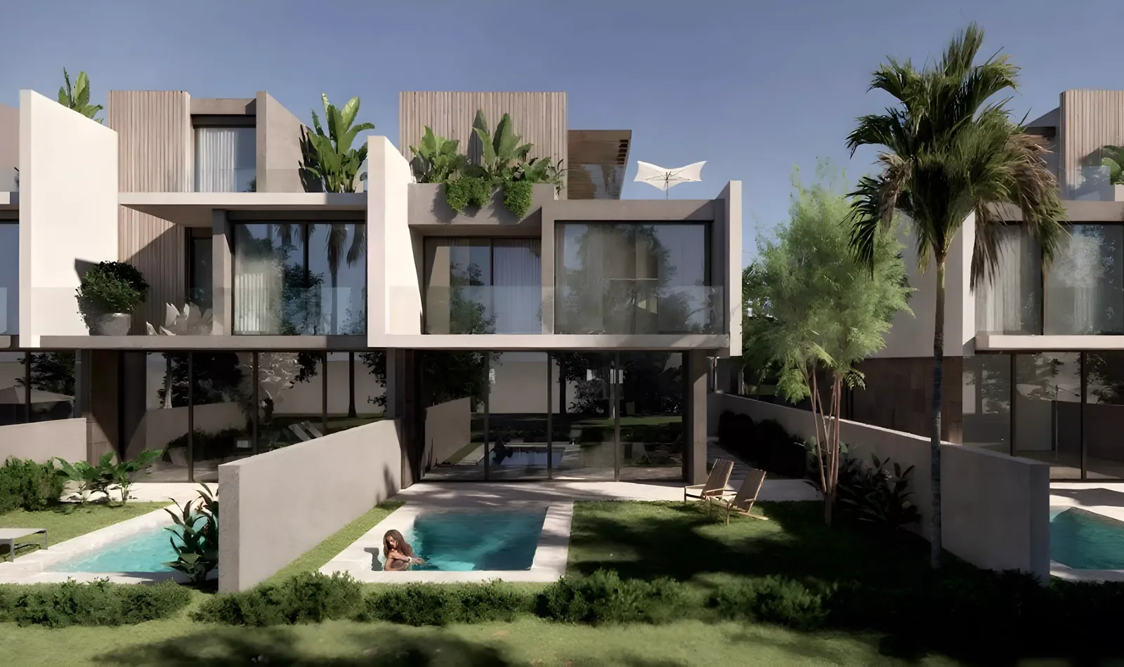 كمبوند مدن جولف تاون التجمع السادس | MODON Golf Town - فيلا بحمام سباحة وحديقة