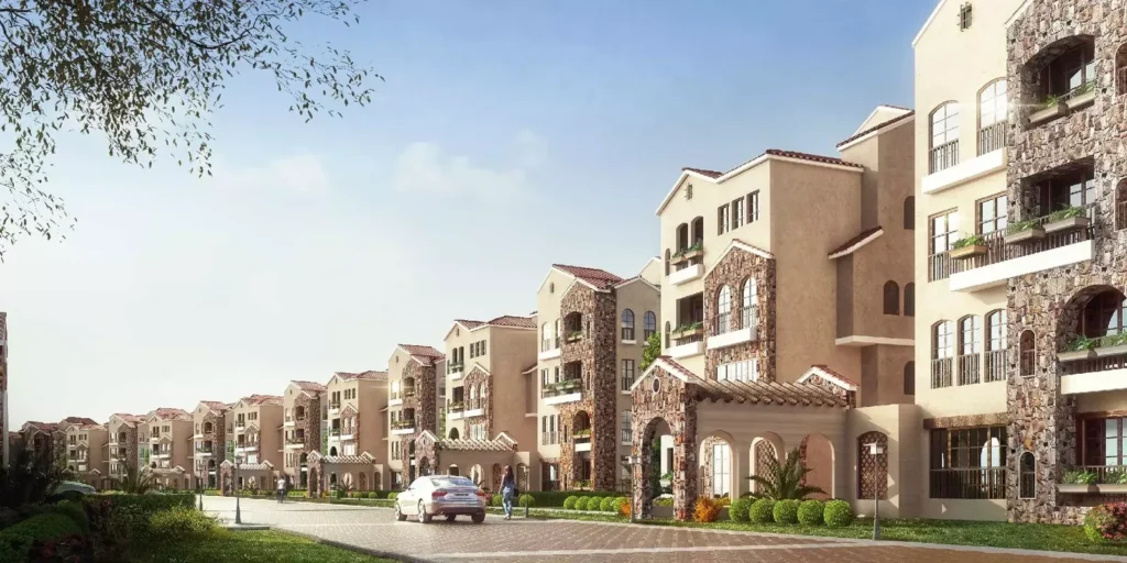 فيلات بطراز توسكاني وأسقف قرميدية في كمبوند جرين سكوير