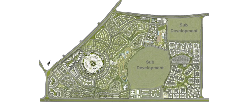 كمبوند هايد بارك التجمع الخامس | Hyde Park New Cairo - المخطط العام