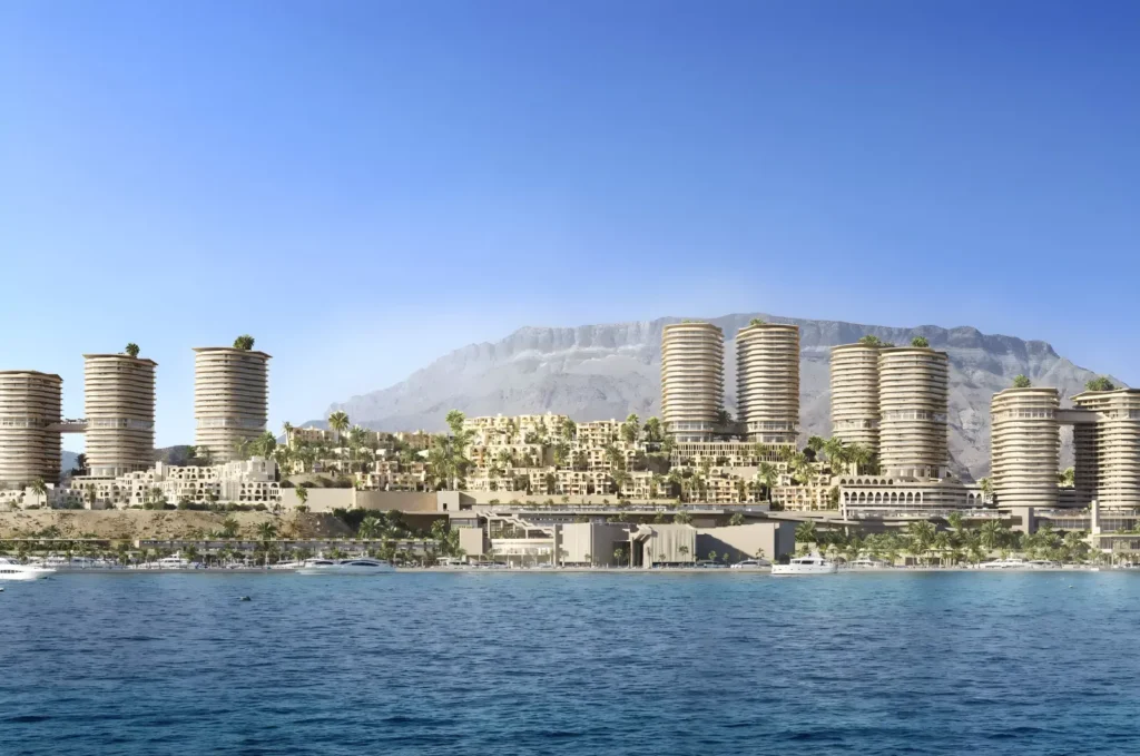 واجهة أبراج مارينا المونت جلالة بإطلالة على جبل الجلالة - IL Monte Galala Marina Towers Ain Sokhna