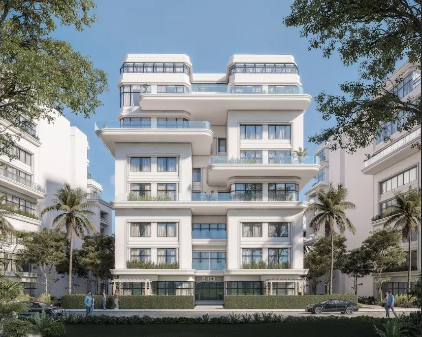 عمارات لوميا لاجونز بواجهات بيضاء