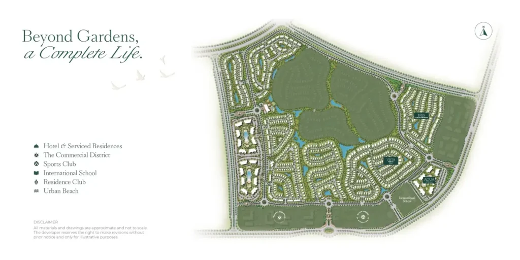 كمبوند ميفيدا جاردنز المستقبل سيتي | Mivida Gardens Mostakbal City - المخطط العام
