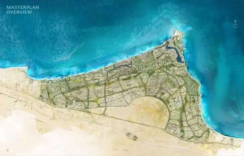 المخطط العام لمشروع مدن رأس الحكمة