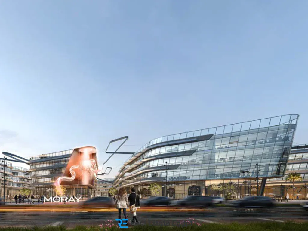 مول موراي التجمع الخامس | Moray Mall New Cairo - واجهة المول مع المجسم الفني