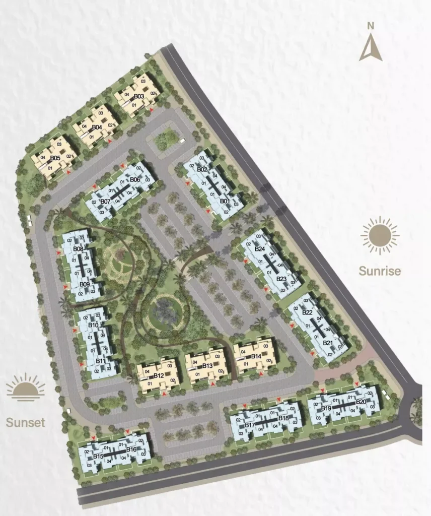 كمبوند أوك سوديك هليوبوليس الجديدة | Oak SODIC New Heliopolis - المخطط العام