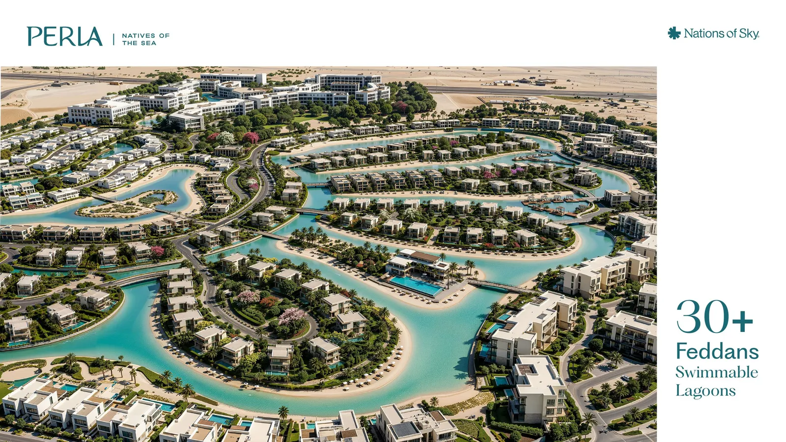 شاطئ بيرلا الساحل الشمالي بطول 830 متر