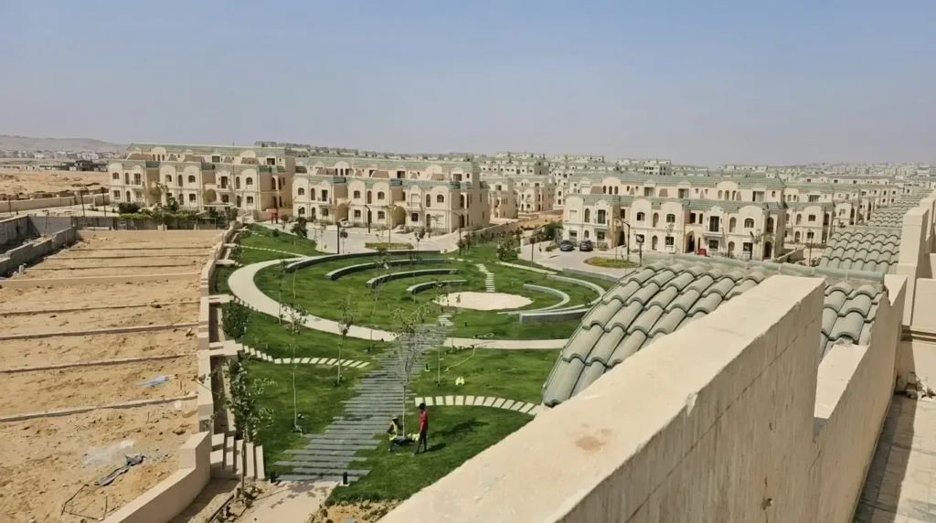 المساحات الخضراء في كمبوند رير صبور المستقبل سيتي