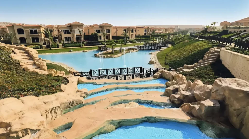 كمبوند ستون بارك التجمع الخامس | Stone Park New Cairo - مسطحات مائية وفيلات