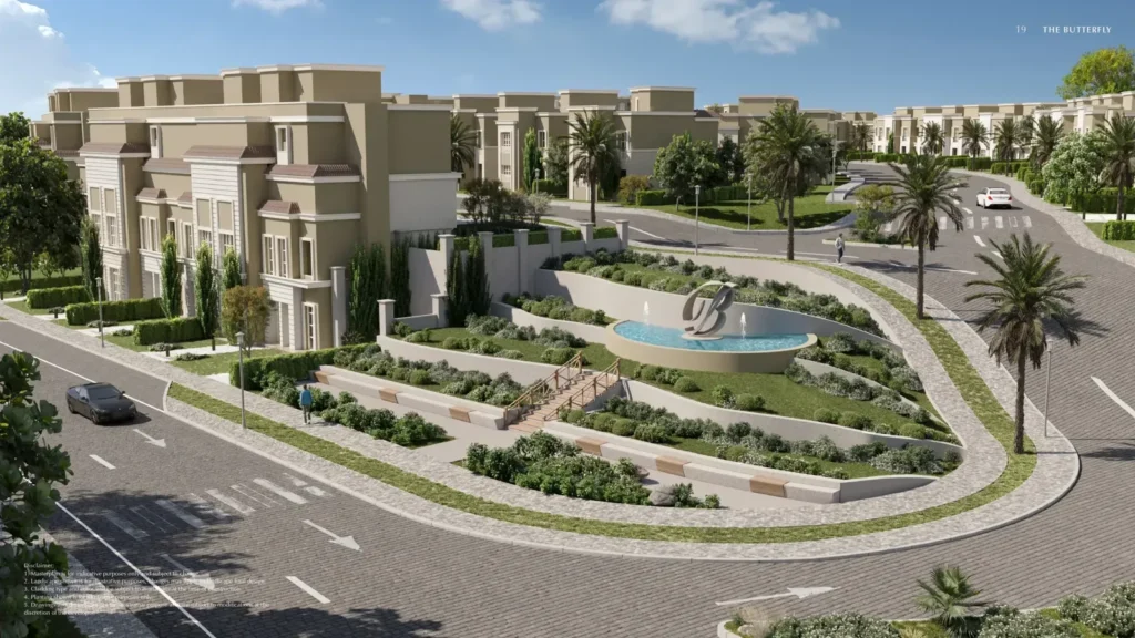 كمبوند ذا بترفلاي المستقبل سيتي | The Butterfly Mostakbal City - واجهة