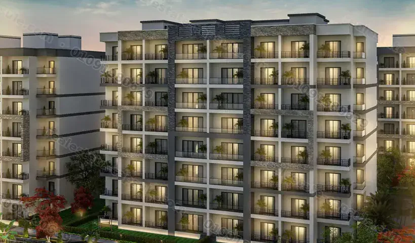 عمارات ذا سيتي فالي وقت الغروب