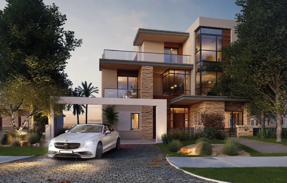فيلا بحمام سباحة في ذا استيتس الشيخ زايد | The Estates