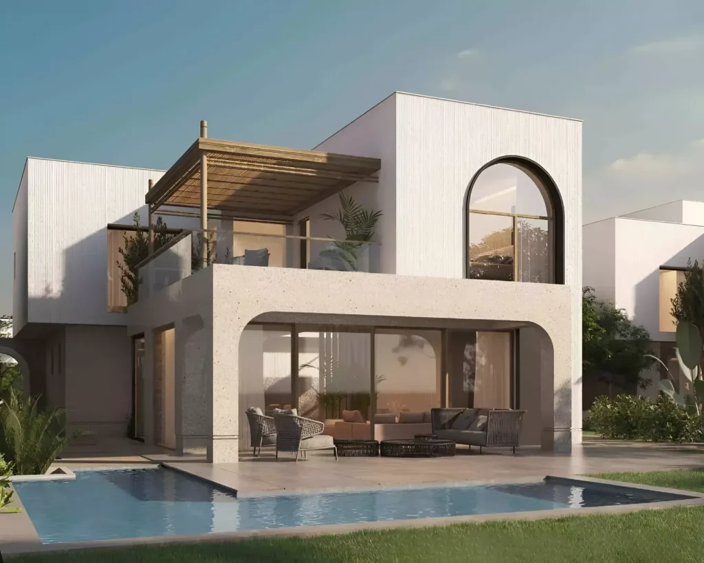 فيلا بتصميم حديث في قرية ذا ميد رأس الحكمة