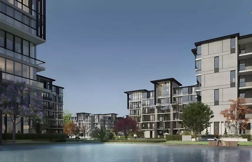 كمبوند ذا فيو ووتر واي التجمع الخامس | The View Waterway New Cairo - البحيرة الصناعية ومباني الكمبوند